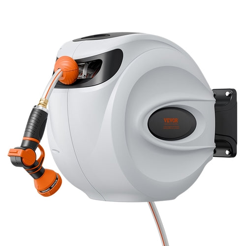 Retractable Hose Reel Water Hose Reel 20m x 1.3cm 180° Swivel